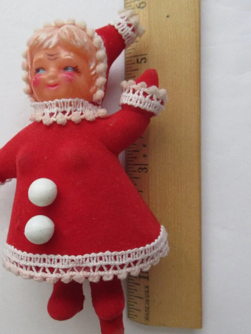 Santa & Mrs Claus Flocked Dancing Blow Mold Figurines 6